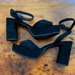 Platform sandals gently worn